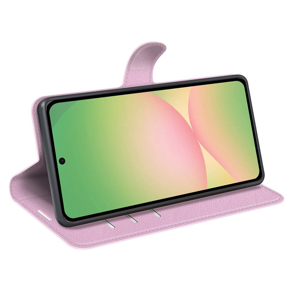 EIDERWOOD Samsung Galaxy A57 Konstläder Fodral m. Korthållare & Ställfunktion - Rosa