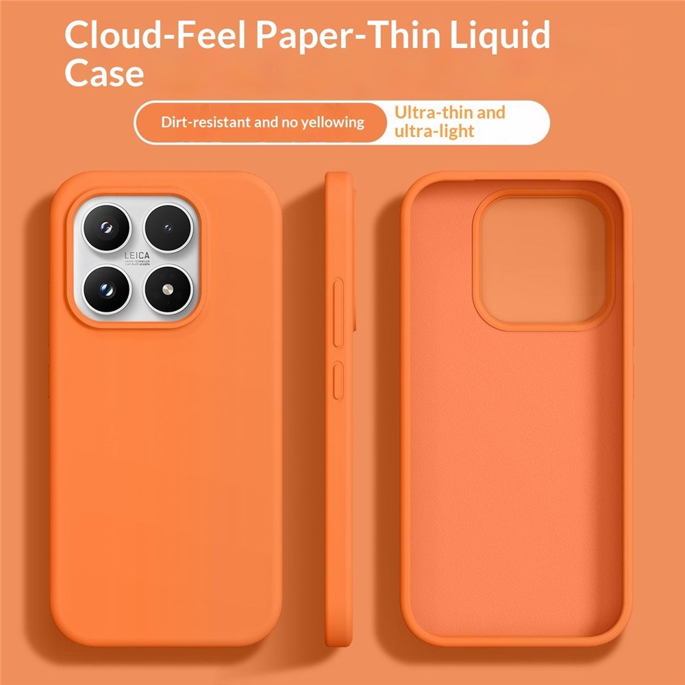 Xiaomi 17 EIDERWOOD 2-i-1 Silikon & Hårt Plast Skal - Orange