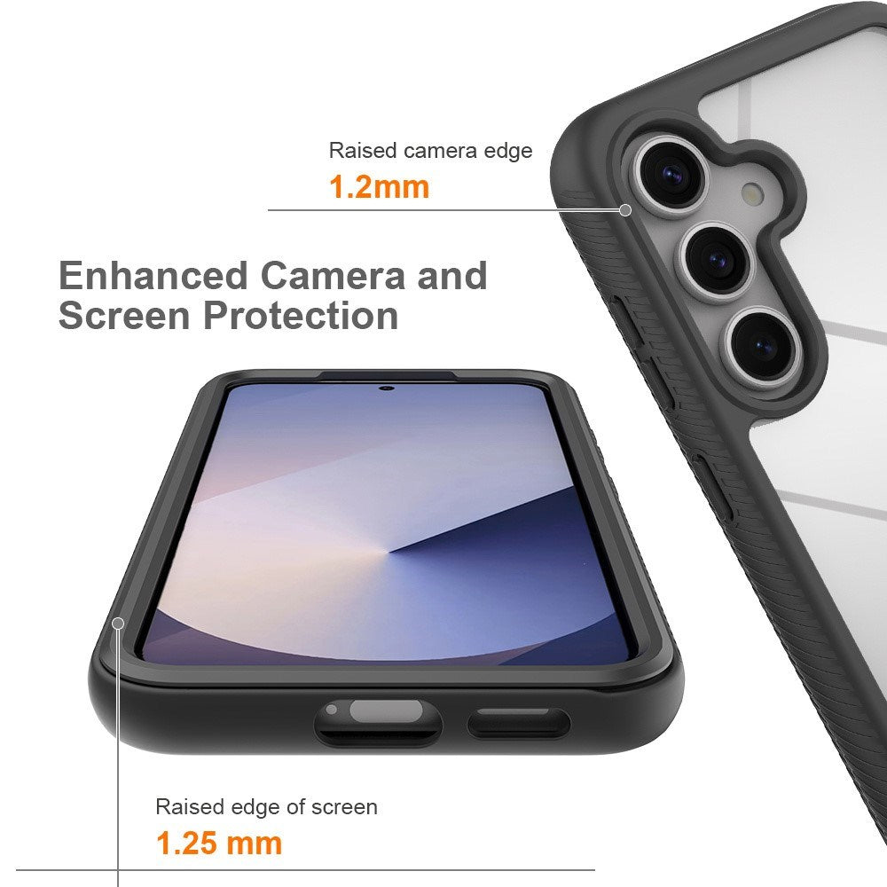 Samsung Galaxy A37 EIDERWOOD 360° Skyddsfodral med Skärmskydd - Genomskinlig / Svart
