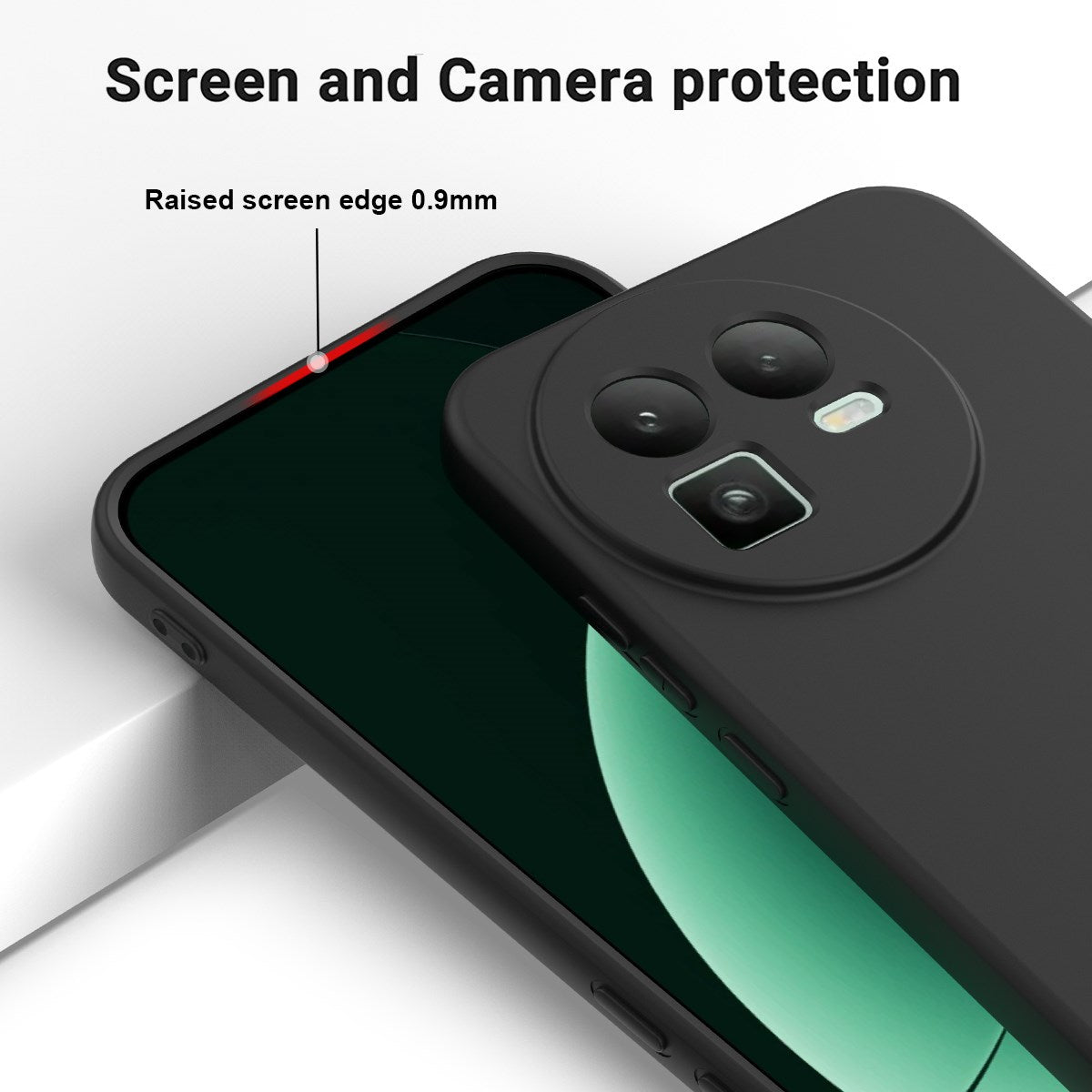 Realme GT 8 EIDERWOOD Silikon Skal m. Rem - Svart