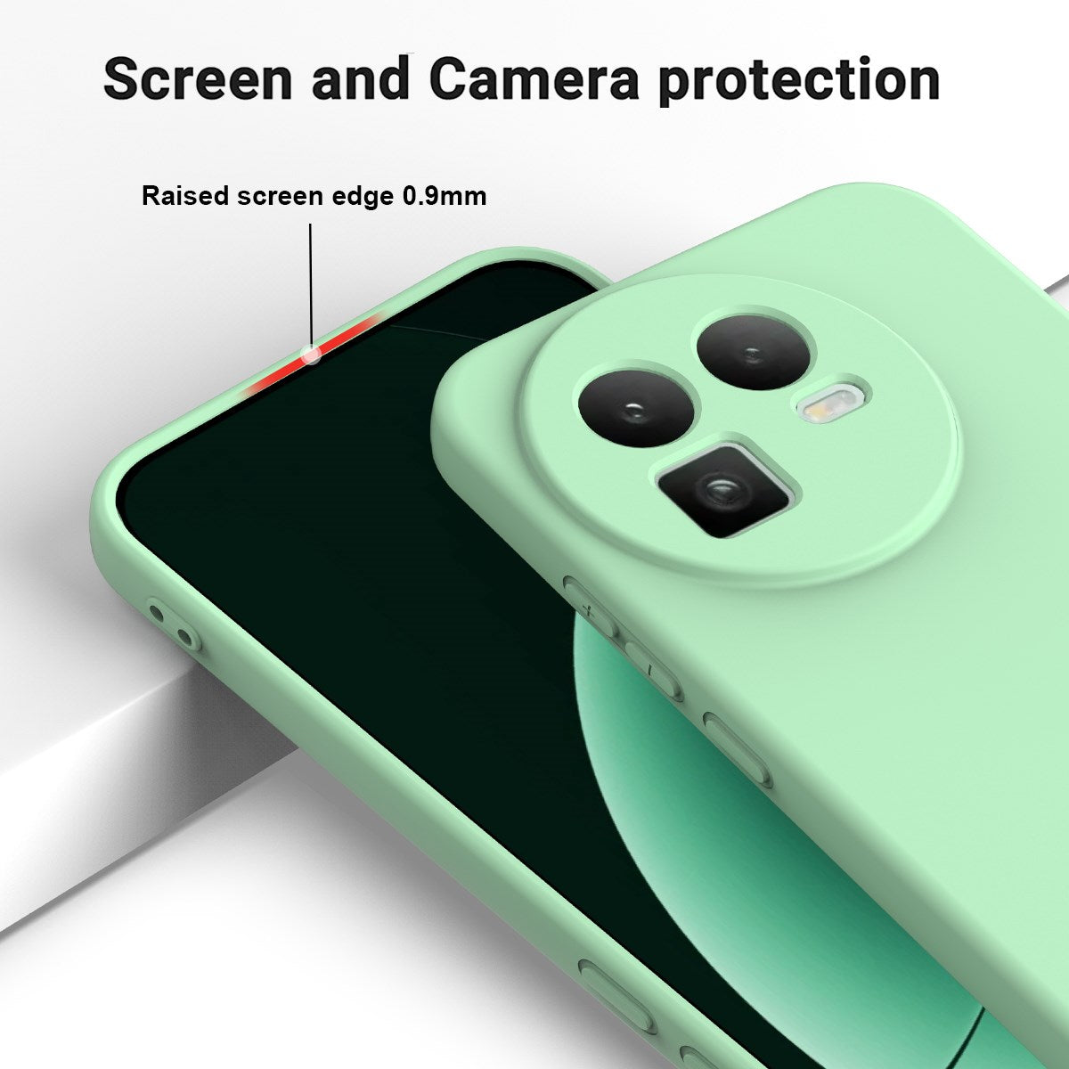 Realme GT 8 EIDERWOOD Silikon Skal m. Rem - Grön