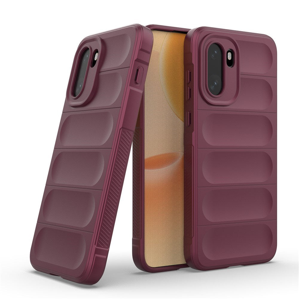 EIDERWOOD OnePlus 15R Flexibelt Plast Skal - Mörkröd