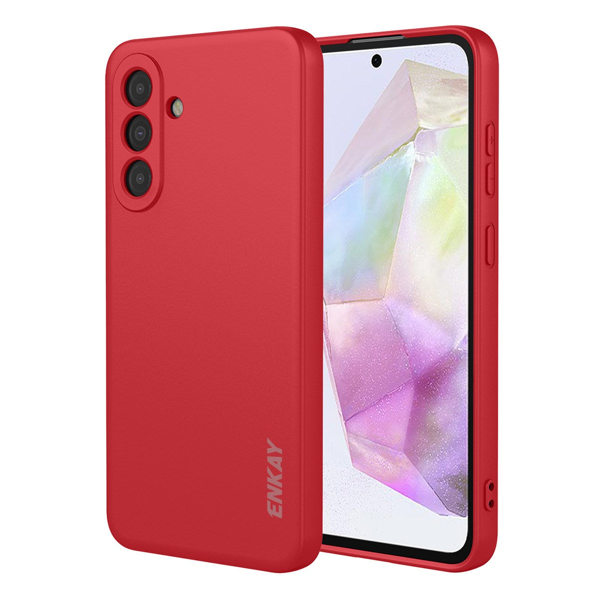 Samsung Galaxy A37 ENKAY Silikon Skal - Röd