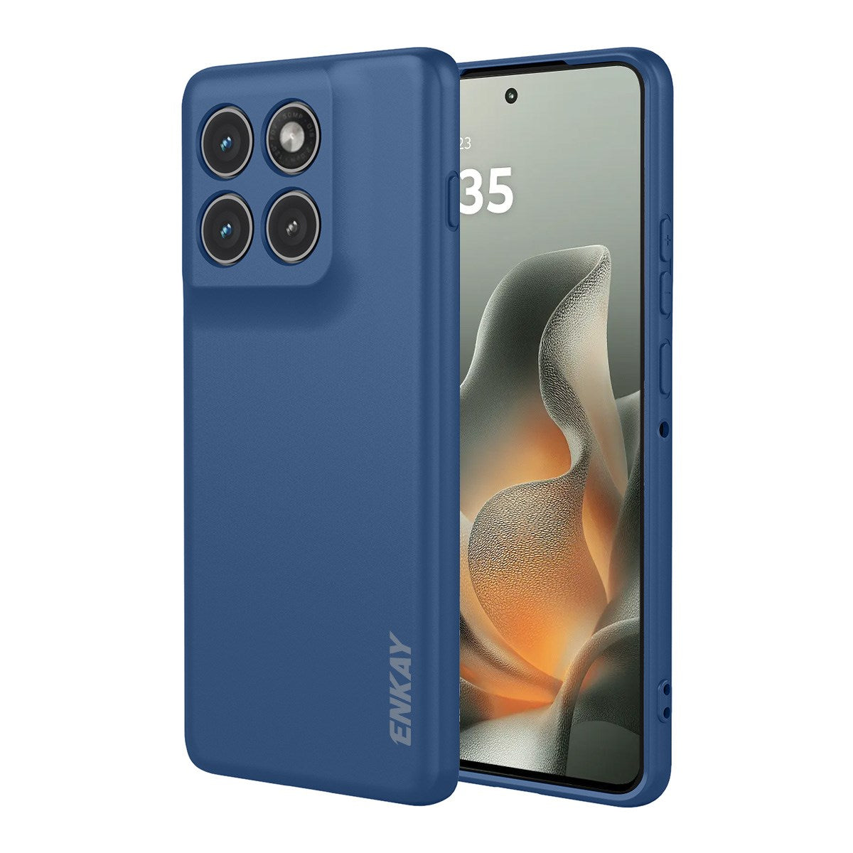 Motorola Edge 70 ENKAY Silikon Skal - Mørkblå