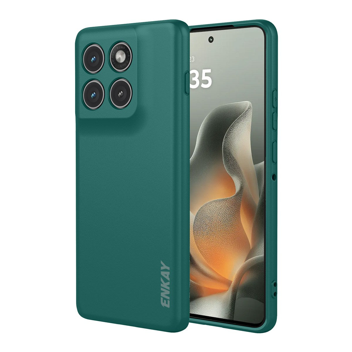 Motorola Edge 70 ENKAY Silikon Skal - Mörkgrön