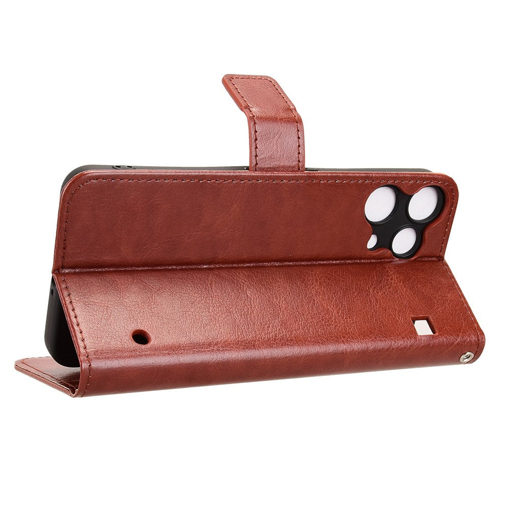 EIDERWOOD Nothing Phone (3a) Lite Konstläder Fodral m. Rem - Brun