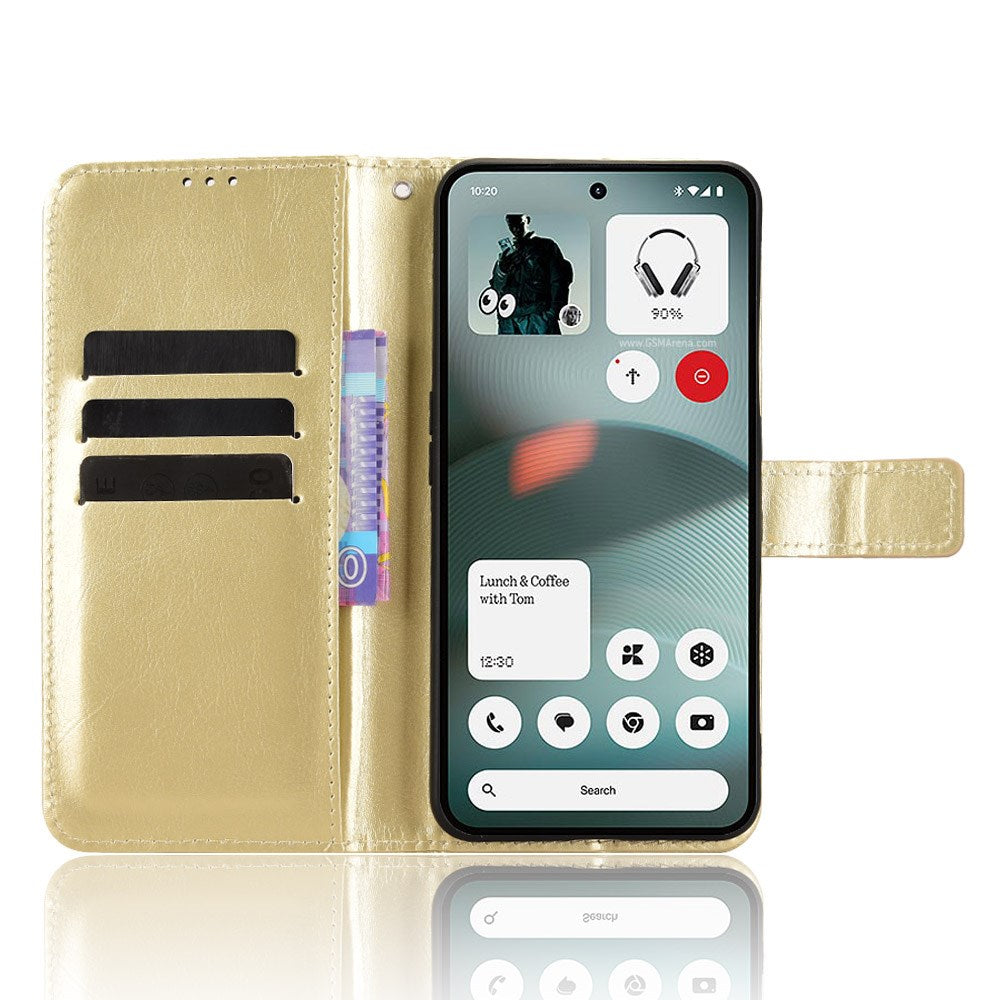 EIDERWOOD Nothing Phone (3a) Lite Konstläder Fodral m. Rem - Guld