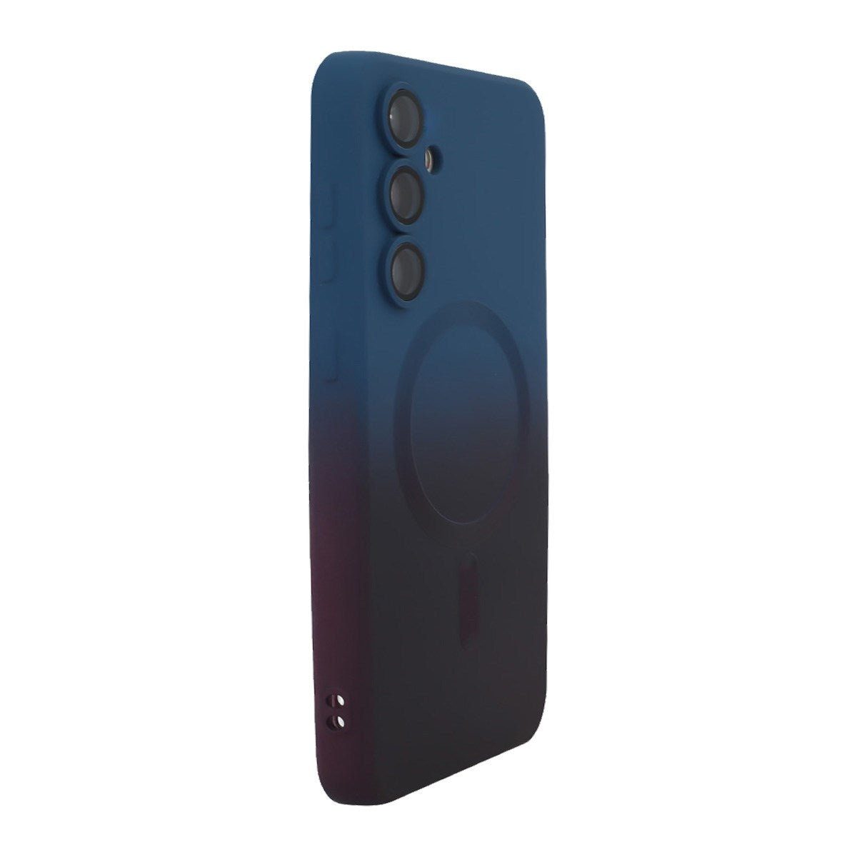 Samsung Galaxy A57 ENKAY Gradient Silikon Skal - Blå / Svart
