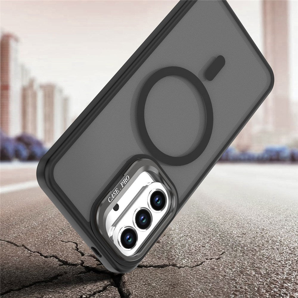 Samsung Galaxy A37 EIDERWOOD Hybrid Skal med Kickstand - MagSafe Kompatibelt - Svart