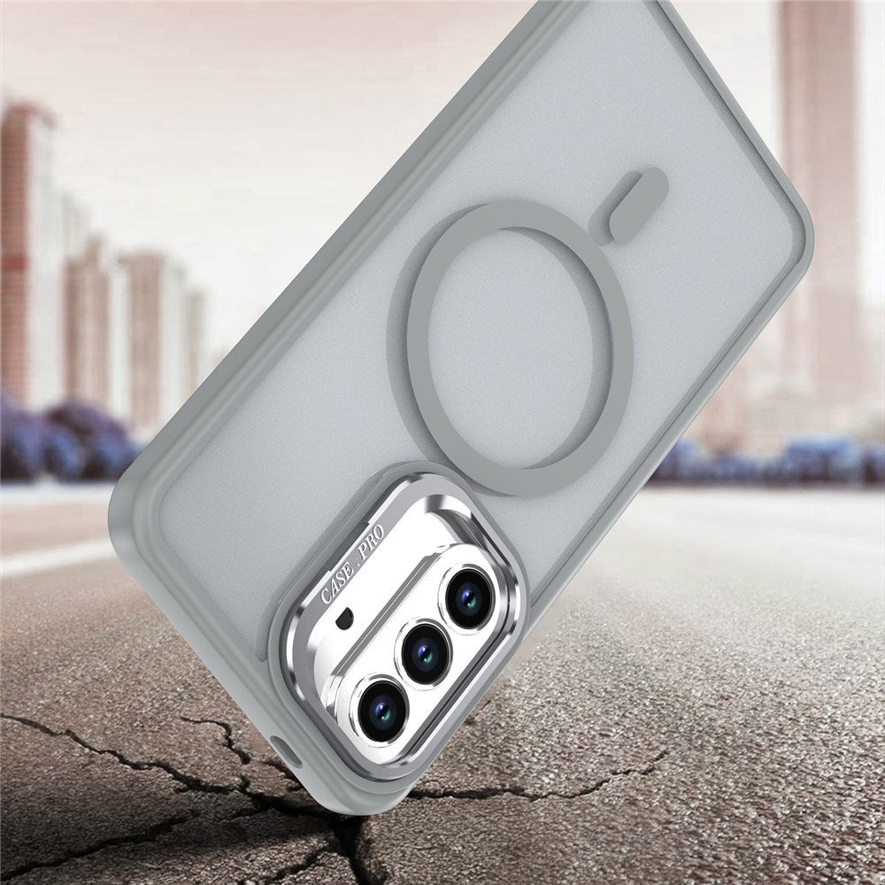 Samsung Galaxy A37 EIDERWOOD Hybrid Skal med Kickstand - MagSafe Kompatibelt - Grå