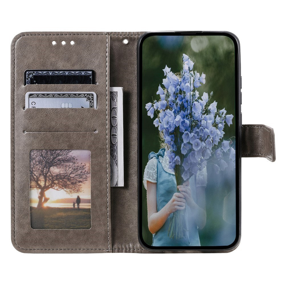 OnePlus 15R EIDERWOOD Konstläder Fodral m. Mönster - Grå