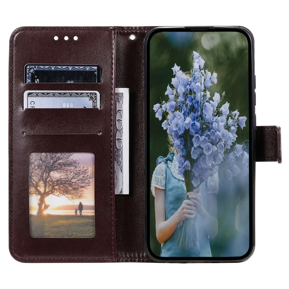 OnePlus 15R EIDERWOOD Konstläder Fodral m. Mönster - Brun