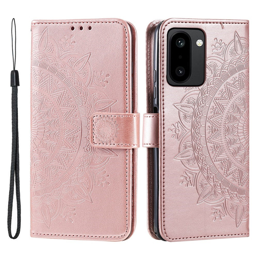 OnePlus 15R EIDERWOOD Konstläder Fodral m. Mönster - Rosa