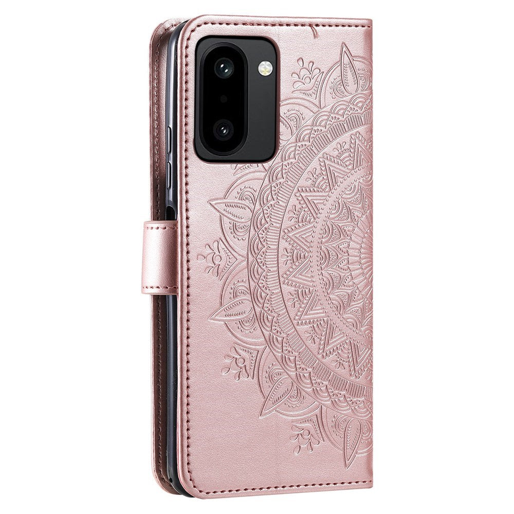OnePlus 15R EIDERWOOD Konstläder Fodral m. Mönster - Rosa
