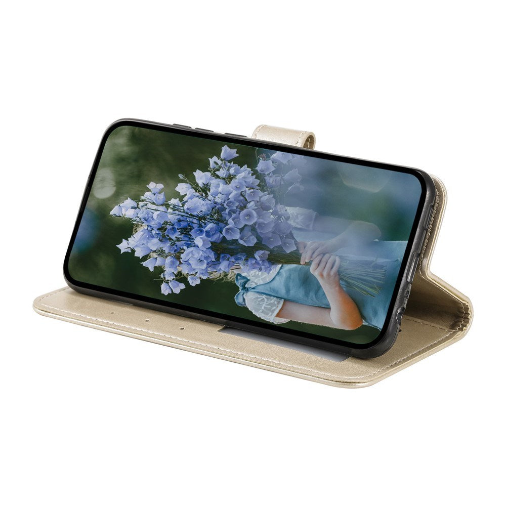 OnePlus 15R EIDERWOOD Konstläder Fodral m. Mönster - Guld