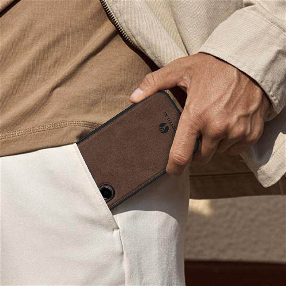 Samsung Galaxy A27 EIDERWOOD Hybrid Skal med Konstläder - Grå