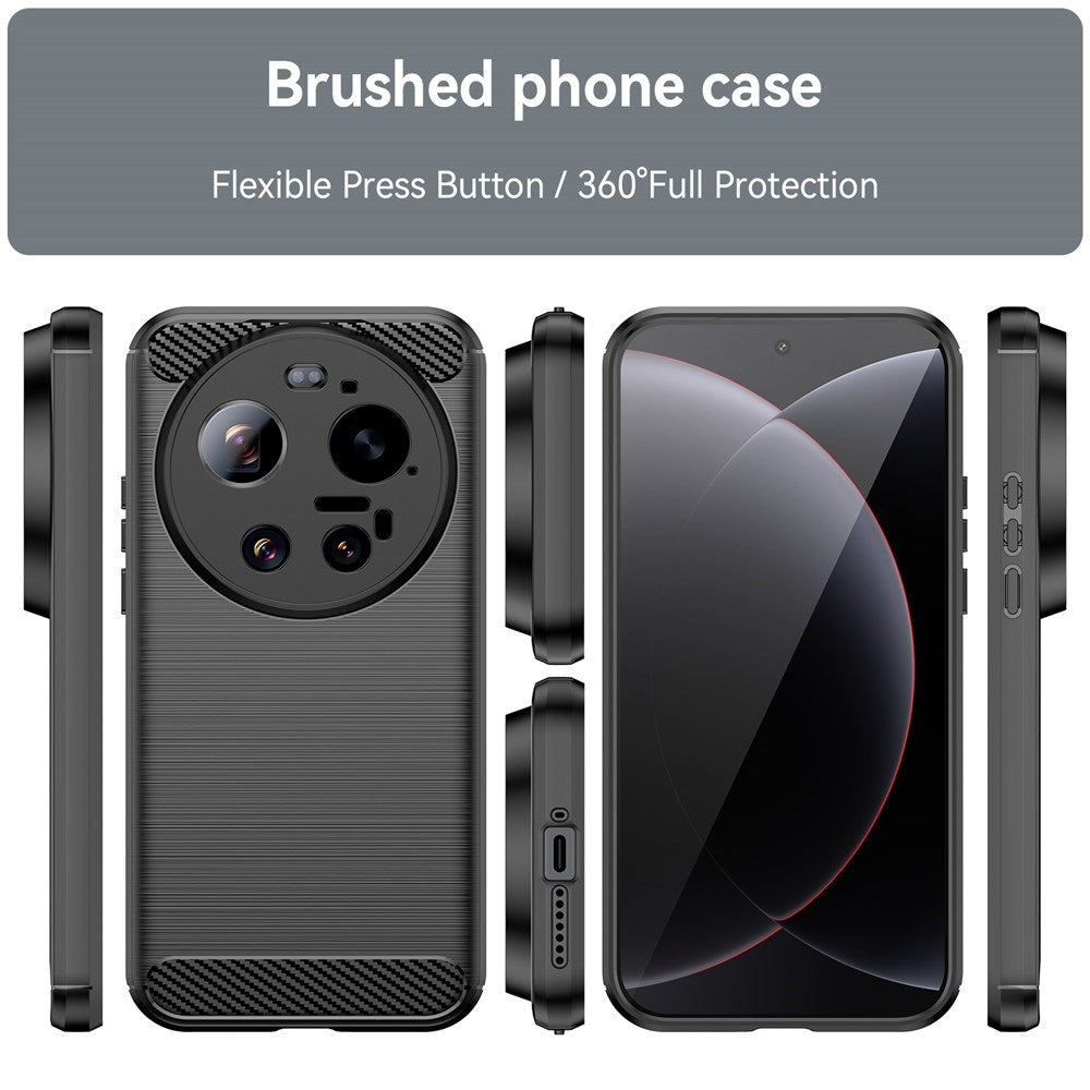 Xiaomi 17 Ultra EIDERWOOD Brushed Carbon Skal - Svart