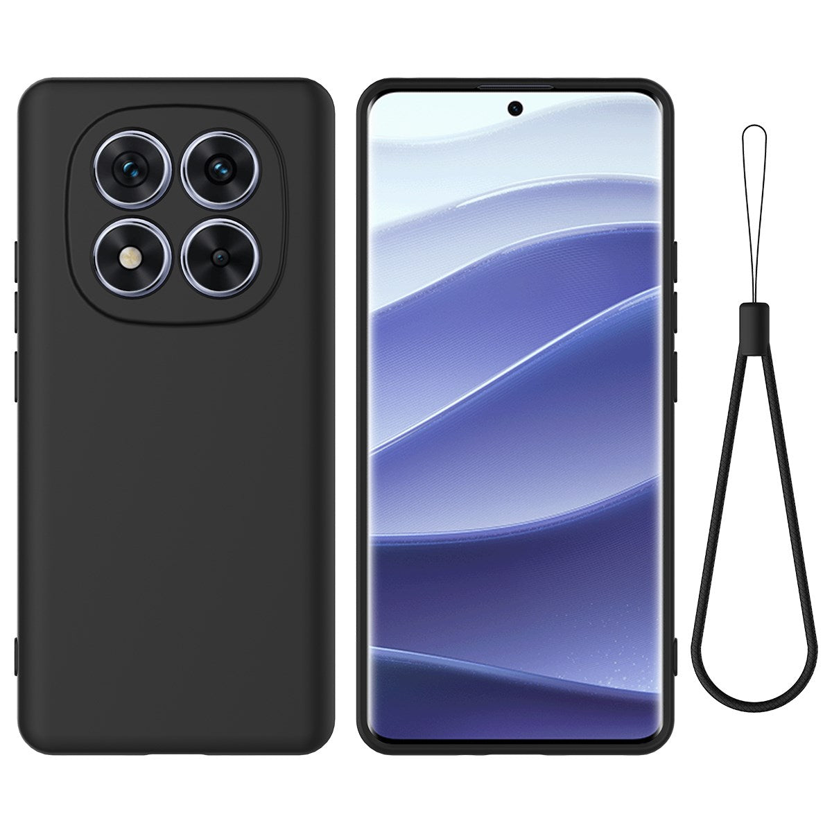 Xiaomi Redmi Note 15 Pro (5G) EIDERWOOD Silikon Skal m. Rem - Svart