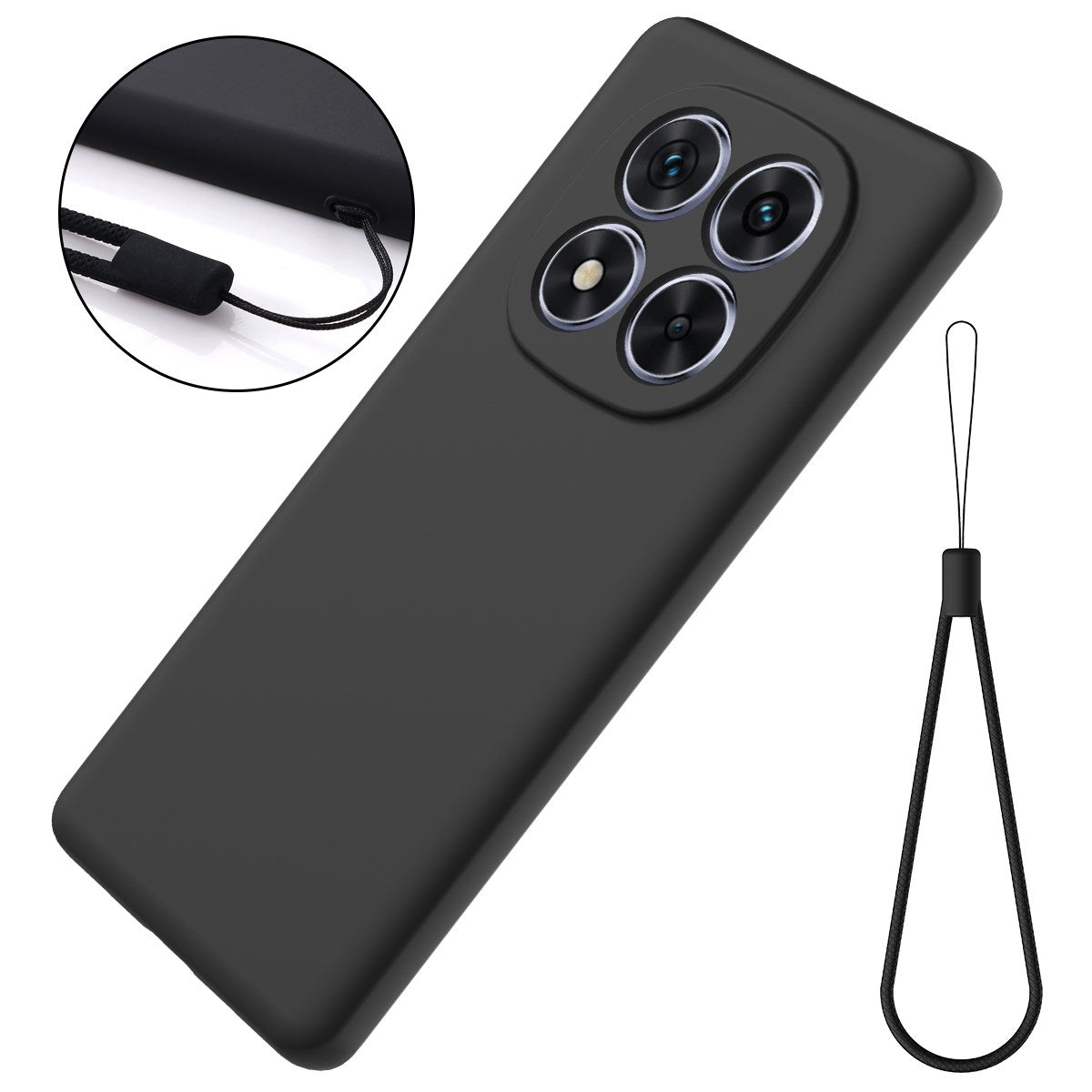Xiaomi Redmi Note 15 Pro (5G) EIDERWOOD Silikon Skal m. Rem - Svart