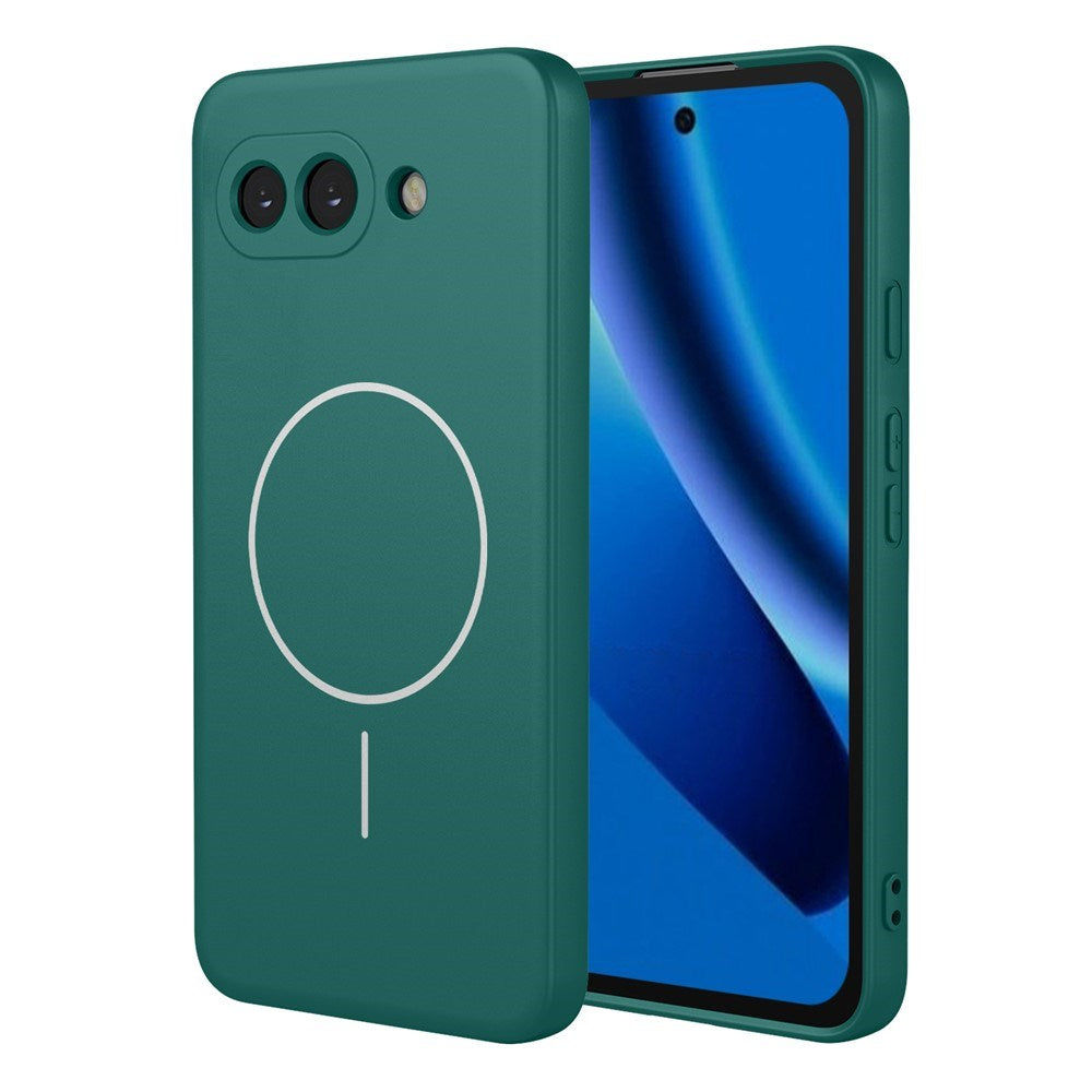 Google Pixel 10a EIDERWOOD Flexibelt Plast Skal – MagSafe Kompatibel – Grön