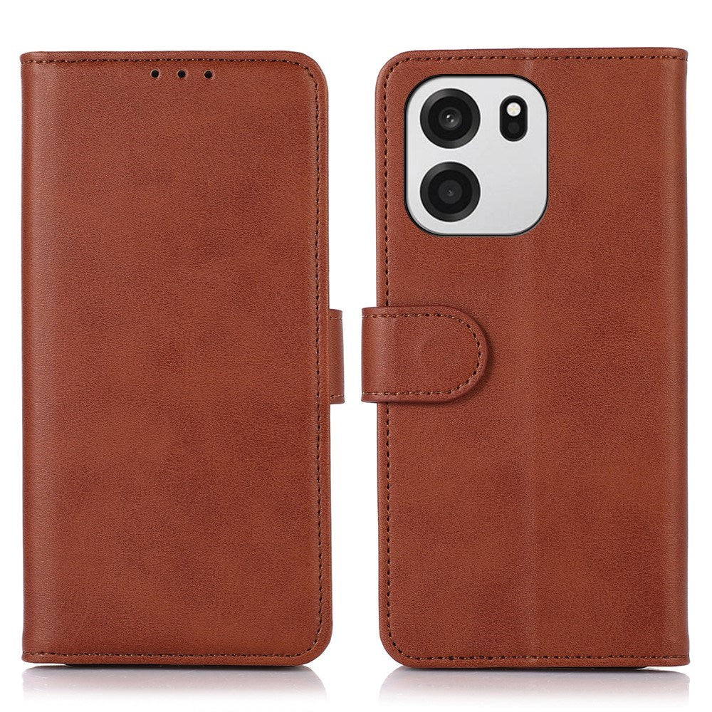 OnePlus Nord CE6 / Nord 6 EIDERWOOD Fodral i Konstläder med Korthållare och Stativfunktion - Brun