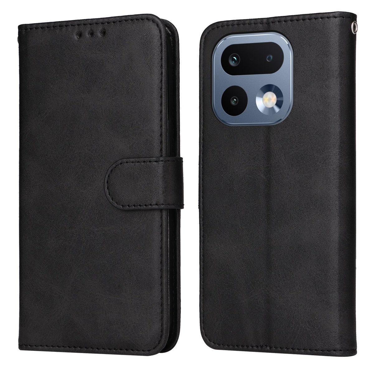 Realme 16 Pro EIDERWOOD Konstläder Fodral m. Rem - Svart