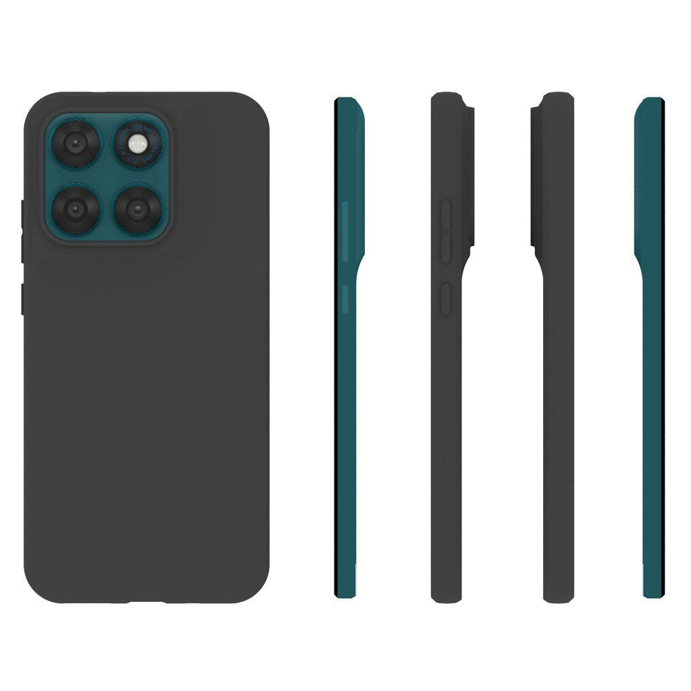 Motorola Moto G77 / G67 EIDERWOOD Matt Flexibelt Plast Skal - Svart