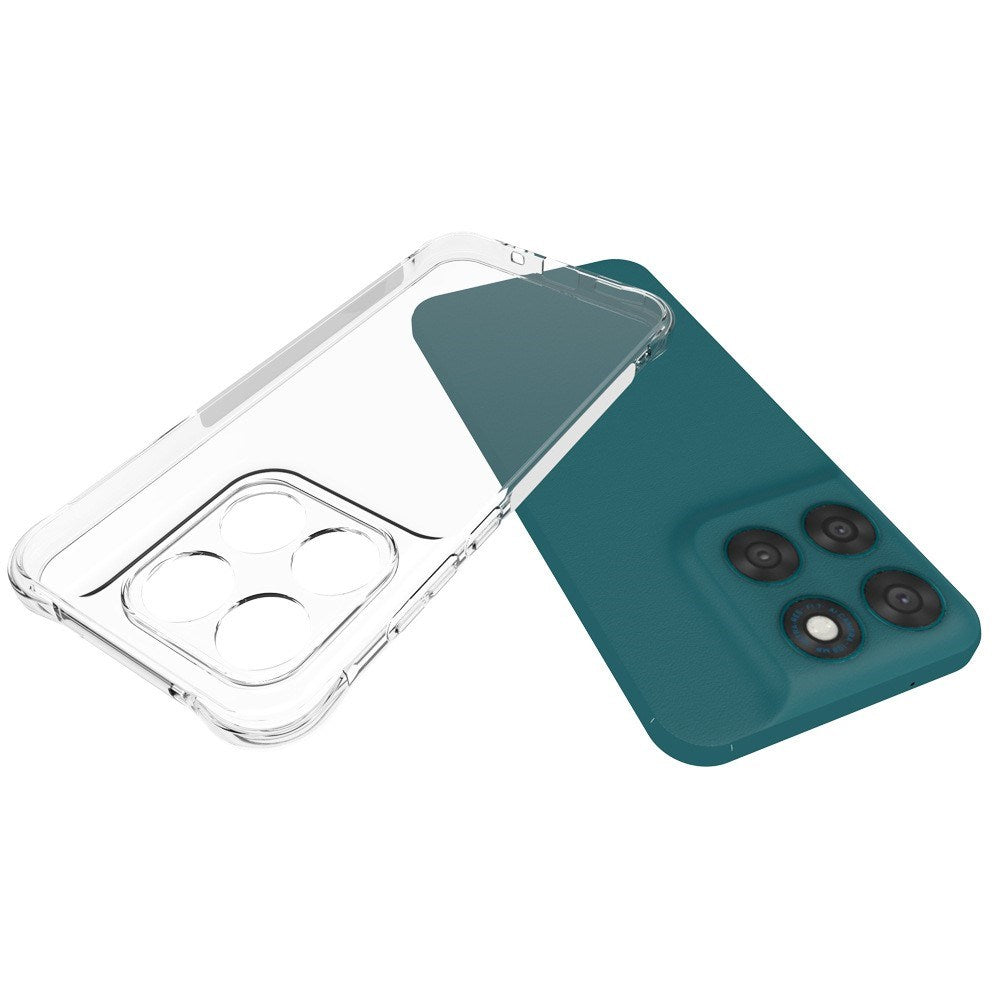 Motorola Moto G77 / G67 EIDERWOOD Flexibelt Plast Skal m. Förstärkta Hörn - Genomskinlig