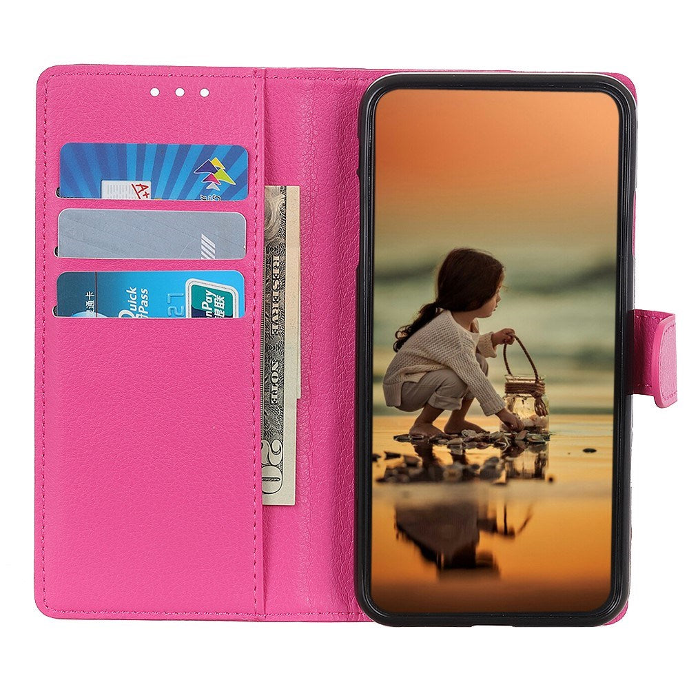 Motorola Edge 70 Fusion EIDERWOOD Konstläder Fodral m. Korthållare & Ställfunktion – Rosa