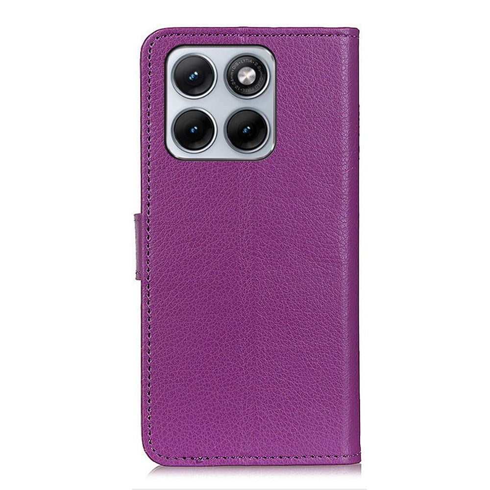 Motorola Edge 70 Fusion EIDERWOOD Konstläder Fodral m. Korthållare & Ställfunktion – Lila