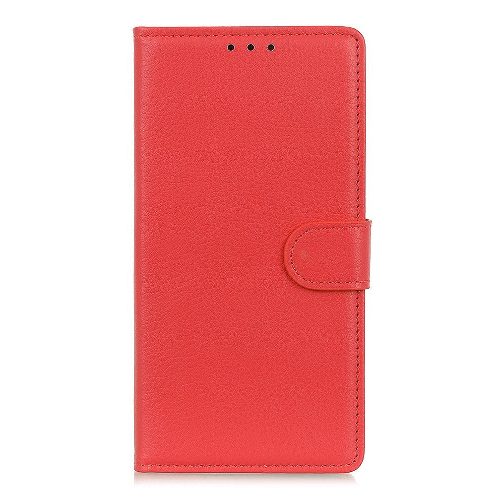 Motorola Edge 70 Fusion EIDERWOOD Konstläder Fodral m. Korthållare & Ställfunktion – Röd