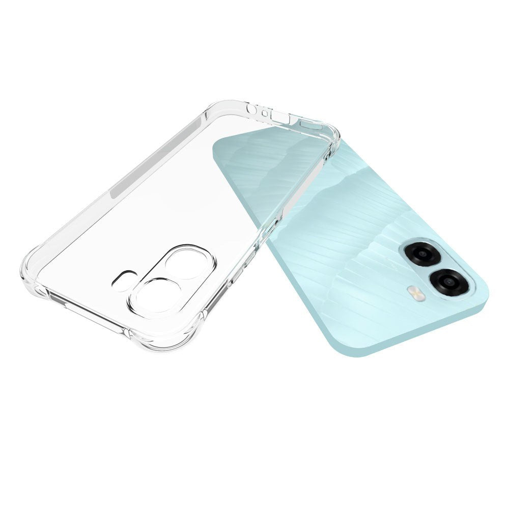 OPPO A6x EIDERWOOD Flexibelt Plast Skal m. Förstärkta Hörn - Genomskinlig