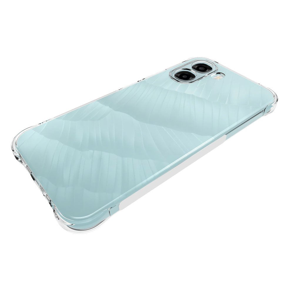 OPPO A6x EIDERWOOD Flexibelt Plast Skal m. Förstärkta Hörn - Genomskinlig