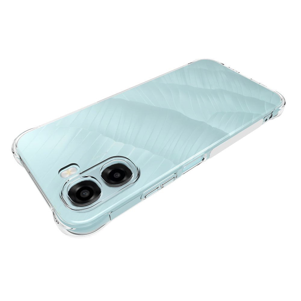 OPPO A6x EIDERWOOD Flexibelt Plast Skal m. Förstärkta Hörn - Genomskinlig
