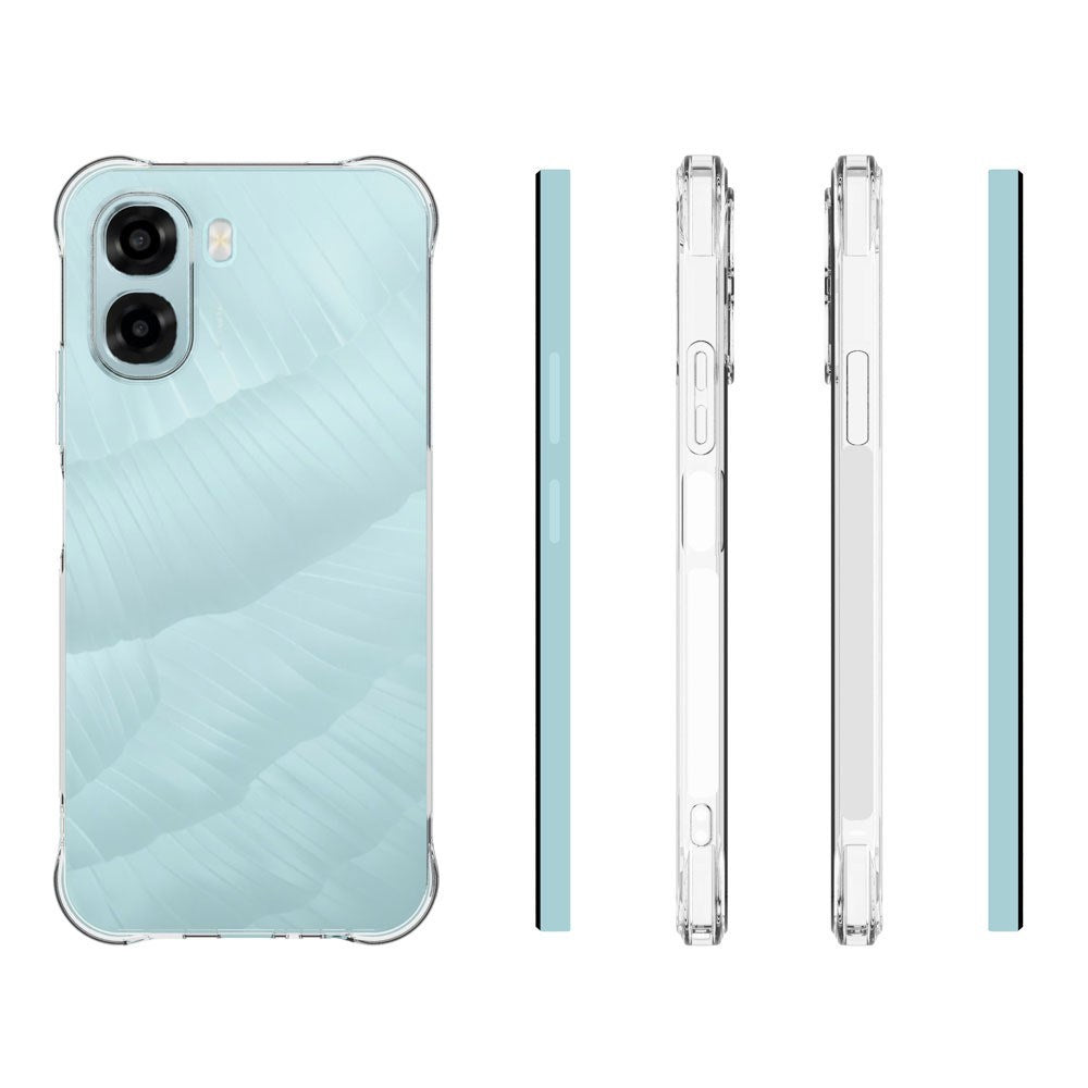 OPPO A6x EIDERWOOD Flexibelt Plast Skal m. Förstärkta Hörn - Genomskinlig