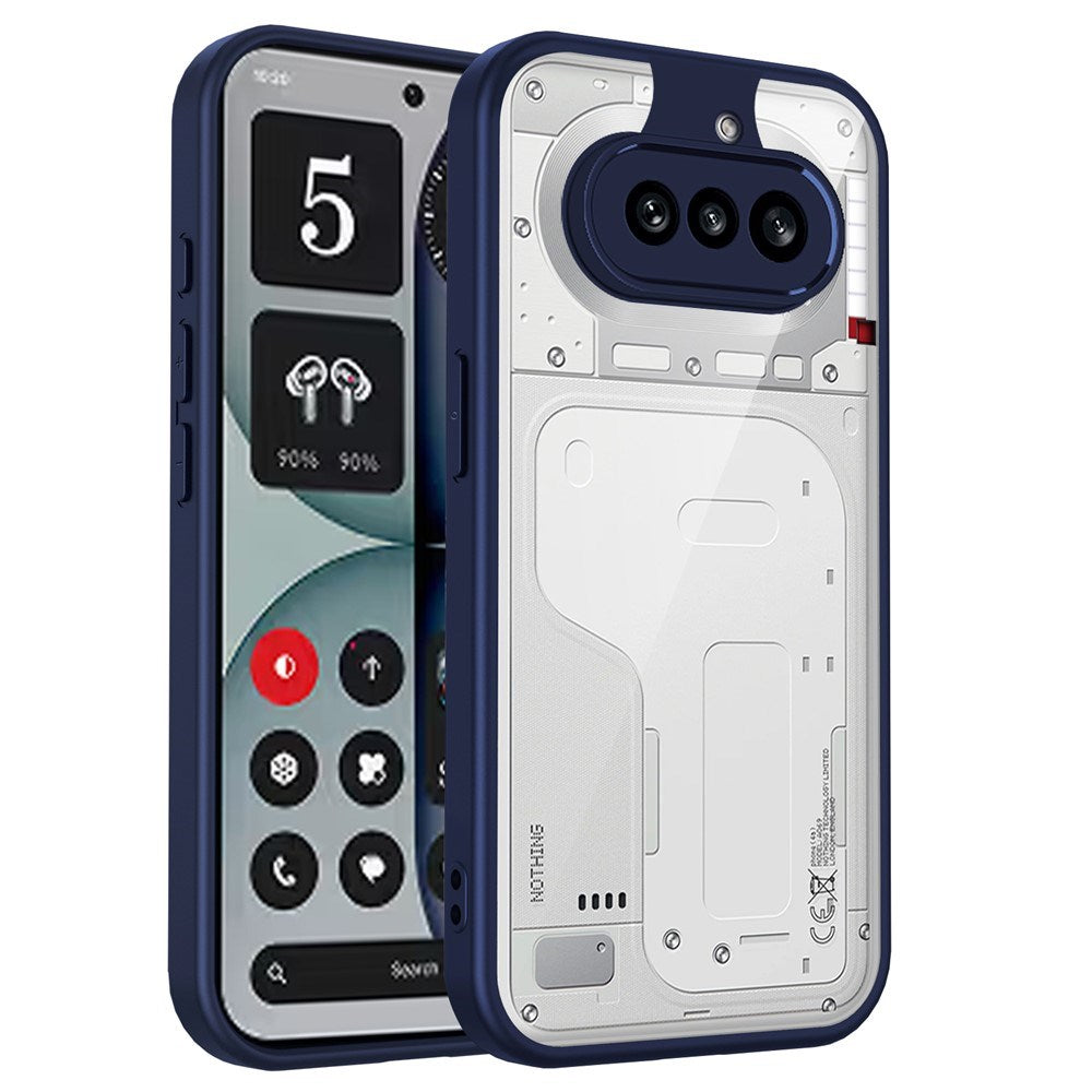 Nothing Phone (4a) Hybrid Mobil Skal - Genomskinlig / Blå
