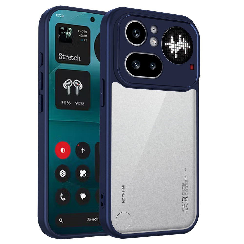 Nothing Phone (4a) Pro Hybrid Mobil Skal - Genomskinlig / Blå