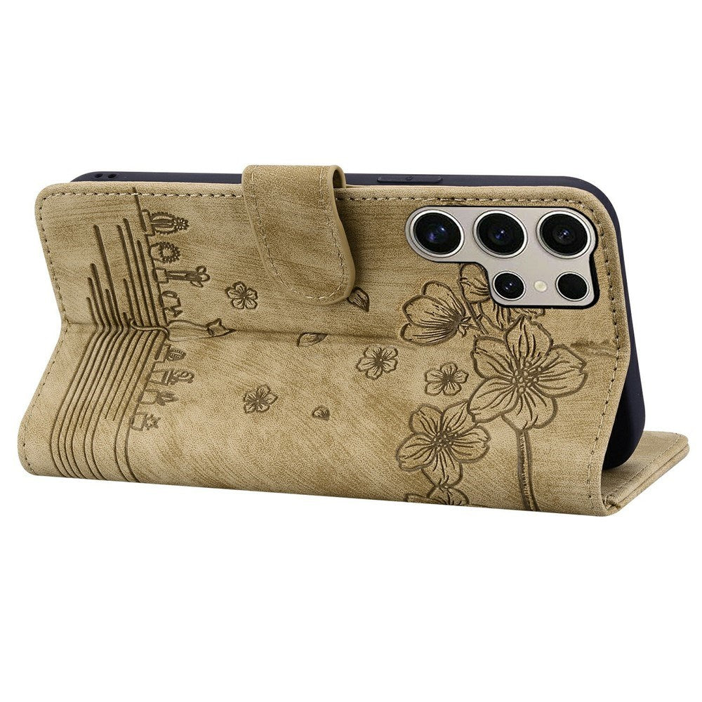 Samsung Galaxy S26 Ultra EIDERWOOD Fodral med Tryck / Korthållare / Rem - Brun