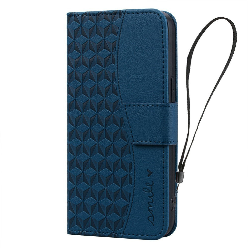 Samsung Galaxy A57 EIDERWOOD Fodral med Tryck - Korthållare & Rem - Blå
