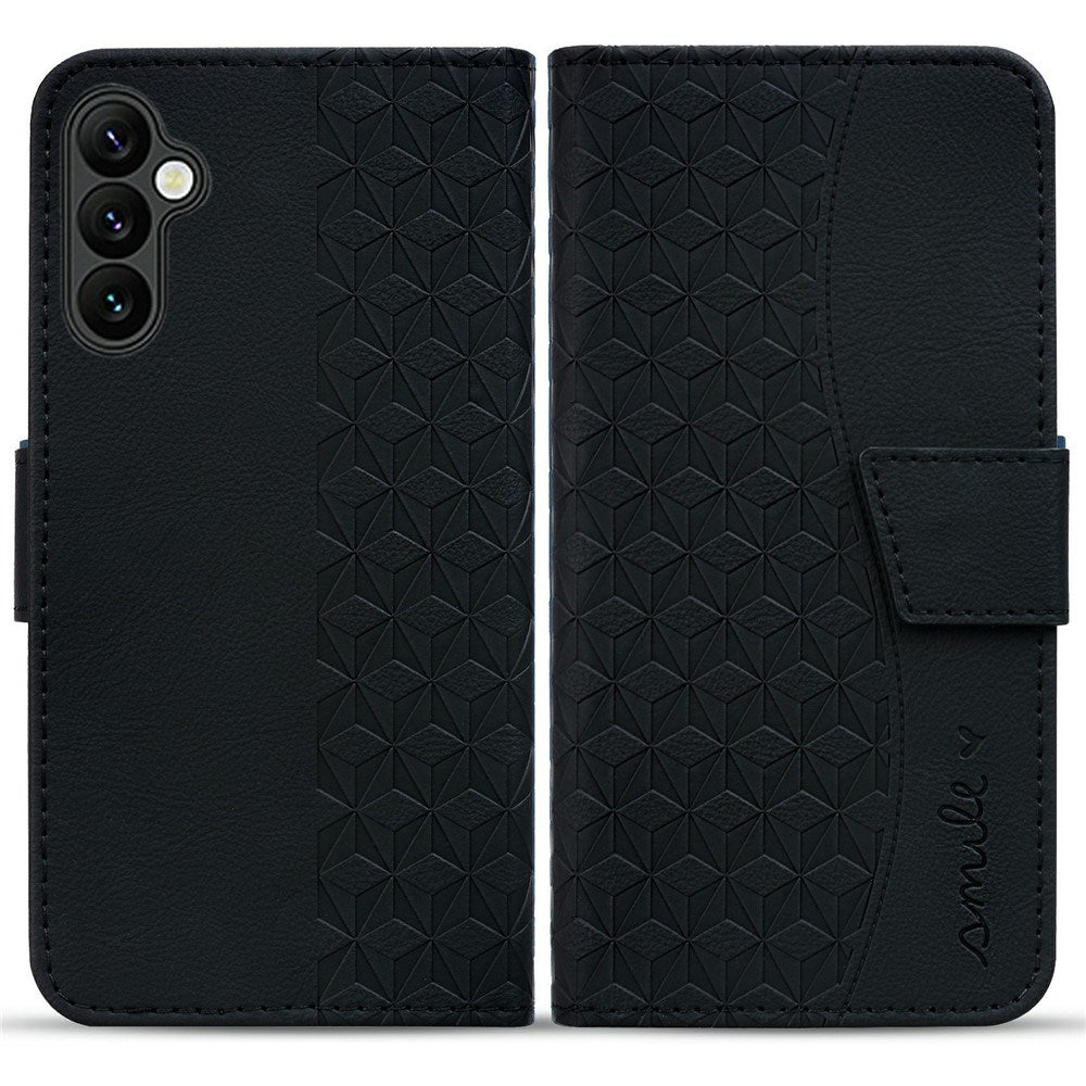 Samsung Galaxy A57 EIDERWOOD Fodral med Tryck - Korthållare & Rem - Svart