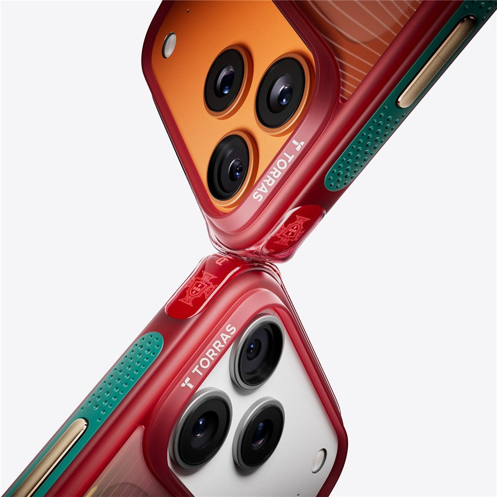 iPhone 17 Pro TORRAS Ostand Q3 Air Skal med 360° Stativ – MagSafe Kompatibelt - Glory Slash
