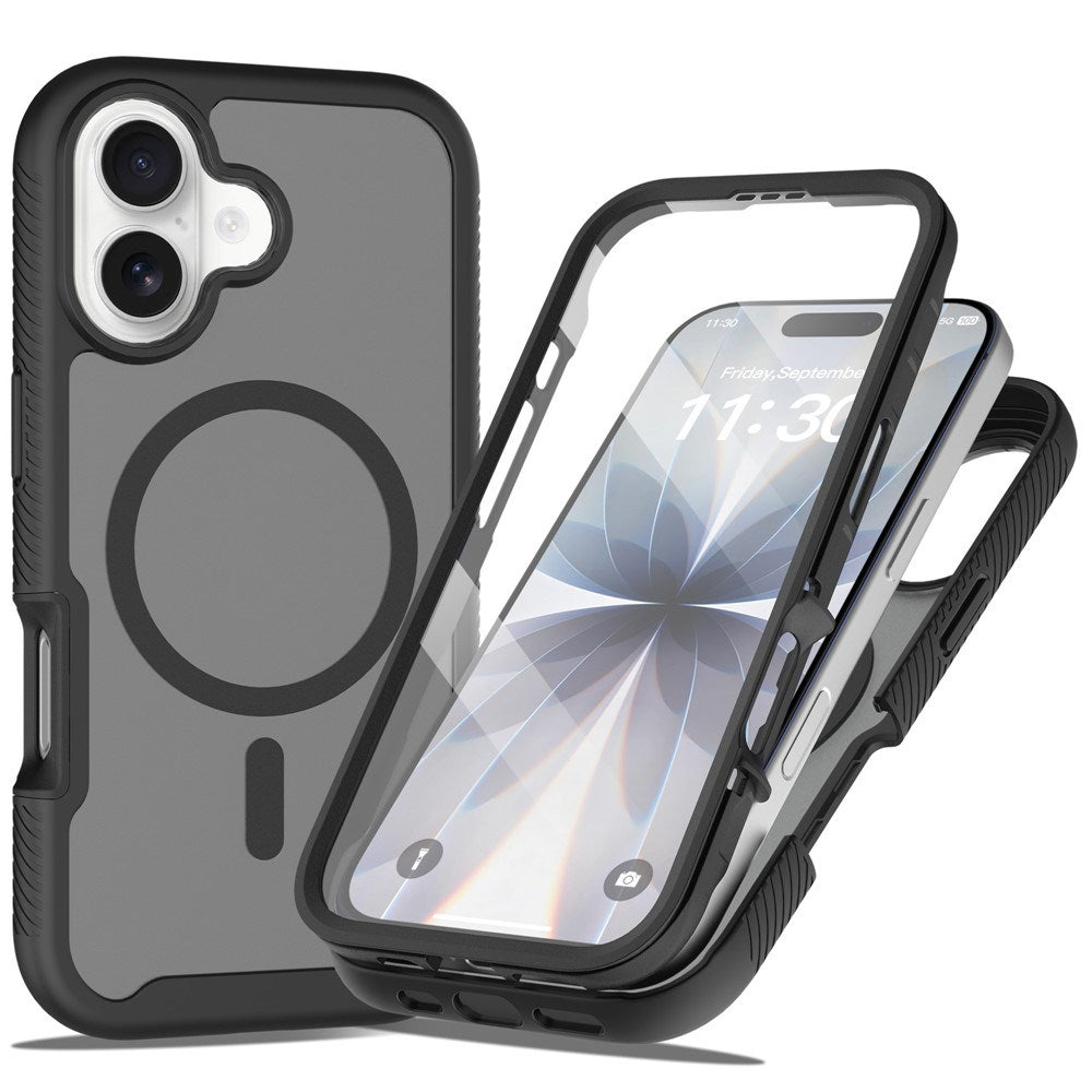iPhone 17 EIDERWOOD Matt Hybrid Skal med Skärmskyddsram - Svart