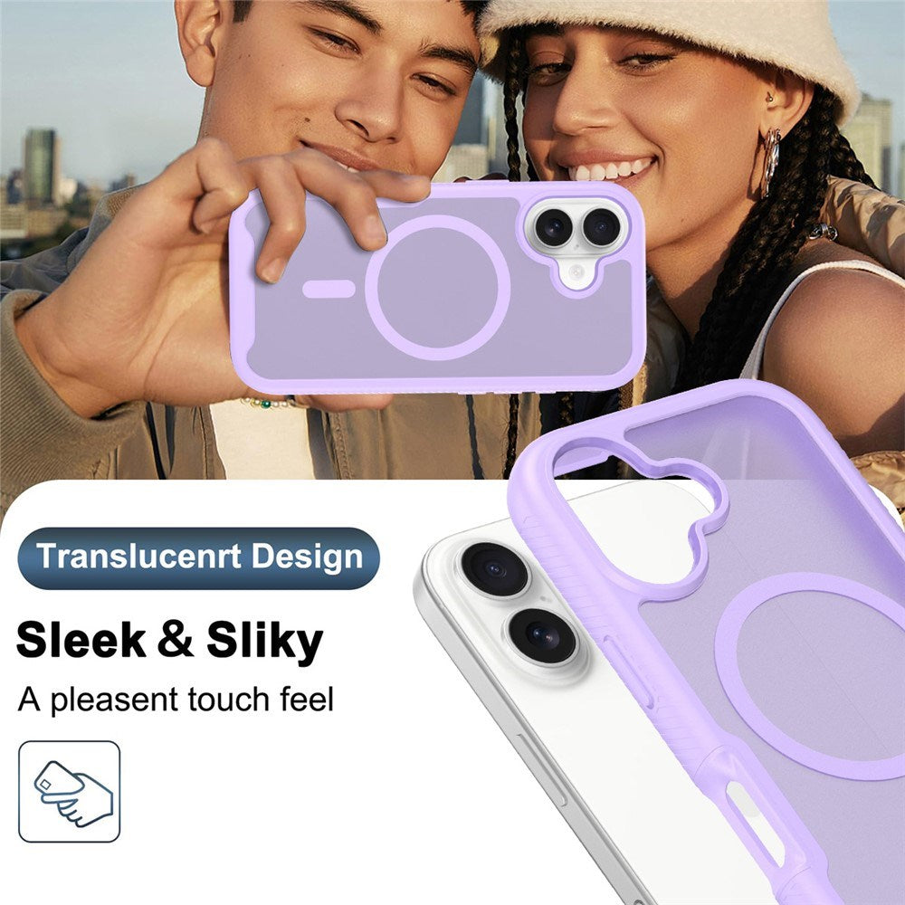 iPhone 17 EIDERWOOD Matt Hybrid Skal med Skärmskyddsram - Lila