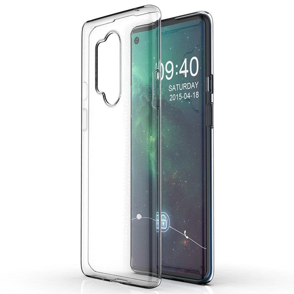 EIDERWOOD OnePlus 8 Pro Flexibelt Plastskal - Transparent
