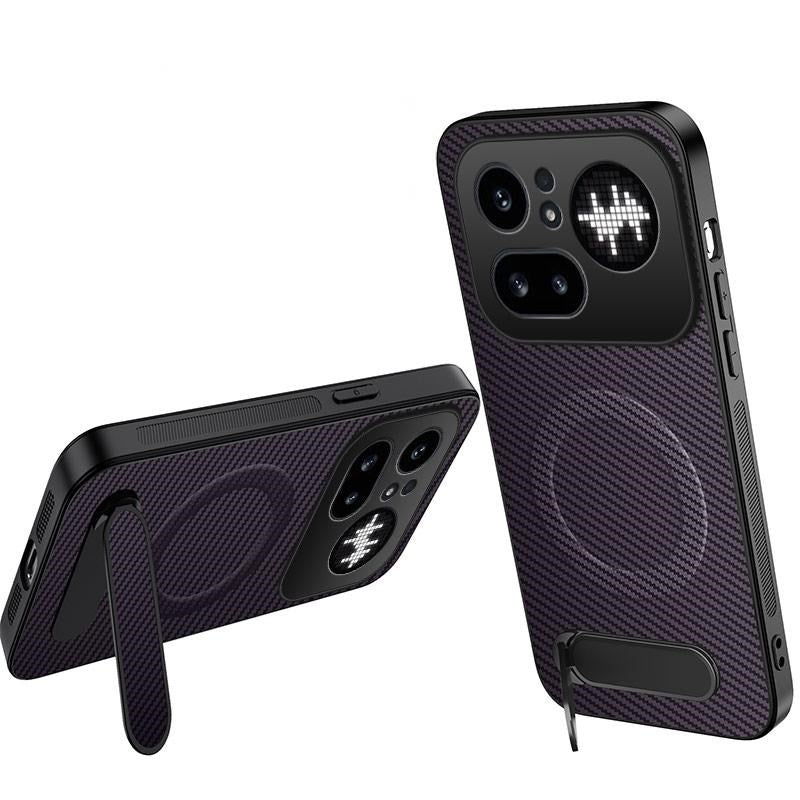 Nothing Phone (4a) Pro EIDERWOOD Hybrid Skal med Stöd - Lila