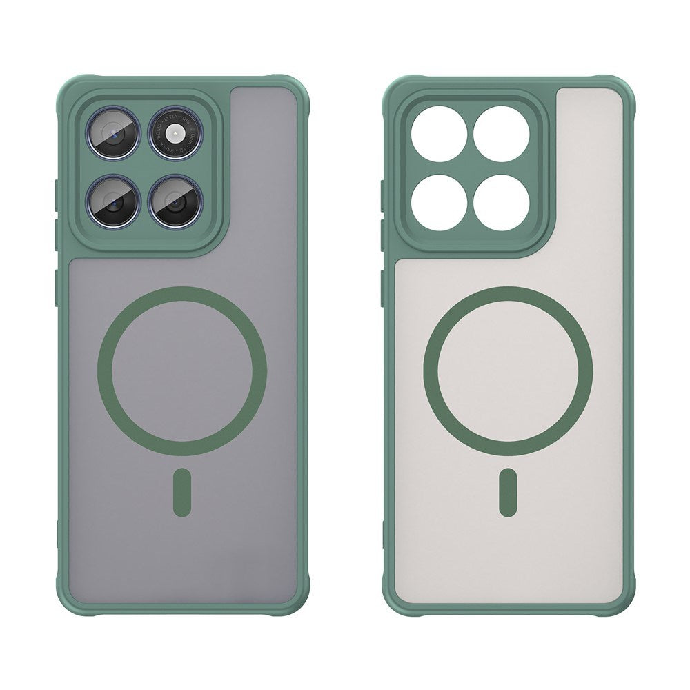 Motorola Moto G77 / G67 EIDERWOOD Hybrid Plast Skal - MagSafe Kompatibel - Grön