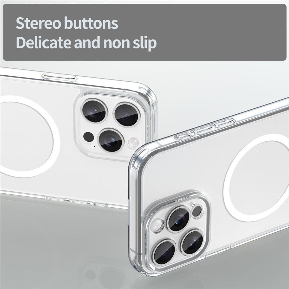 iPhone 15 Pro Max EIDERWOOD Hybrid Plast Skal - MagSafe Kompatibel - Transparent