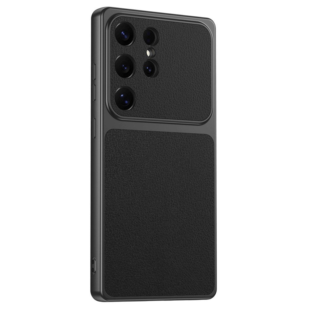 Samsung Galaxy S26 Ultra EIDERWOOD Hybrid Bakskal med Konstläder - Svart