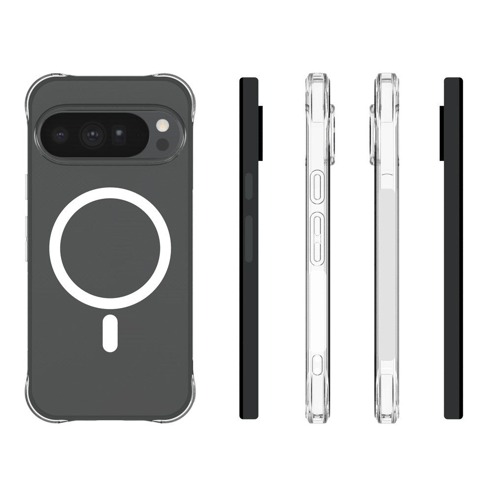 Google Pixel 11 Pro XL EIDERWOOD Flexibelt Plast Skal m. Stötdämpande Hörn - MagSafe Kompatibel - Genomskinlig