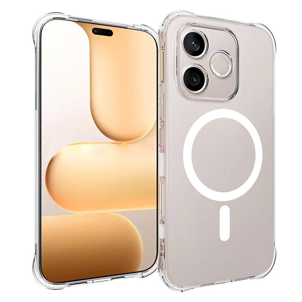 Honor 600 Lite EIDERWOOD Flexibelt Plast Skal m. Stötdämpande Hörn - MagSafe Kompatibel - Genomskinlig